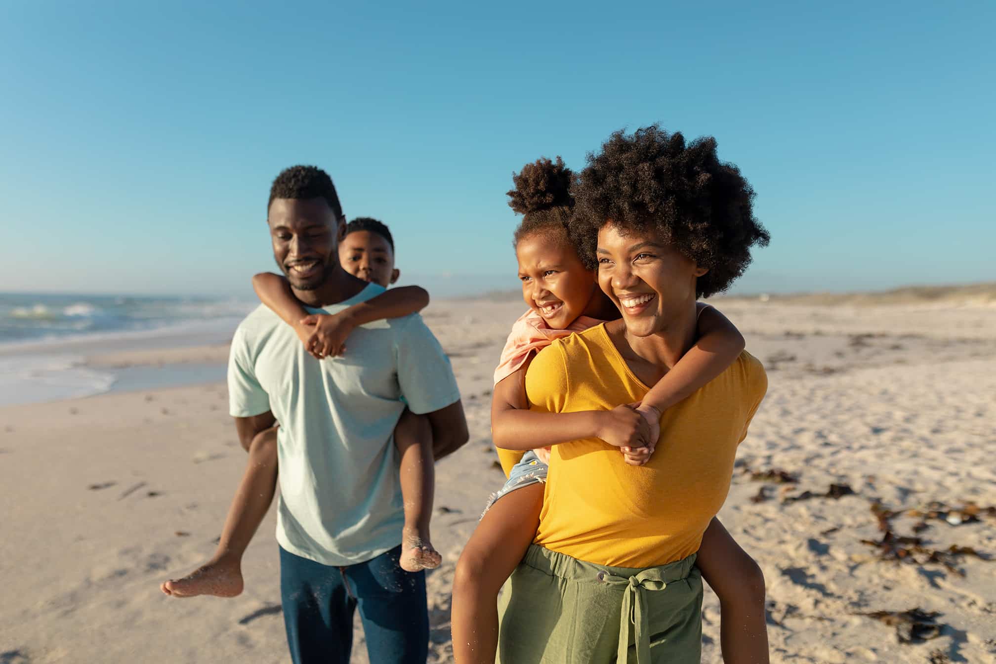 family on the beach Clermont Lakes Dental Care in Clermont, FL